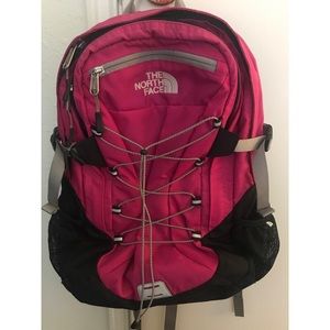 Pink North Face Backpack